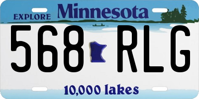 MN license plate 568RLG