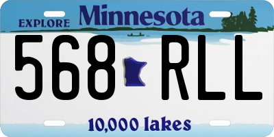 MN license plate 568RLL