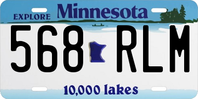 MN license plate 568RLM