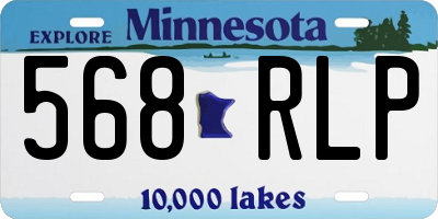 MN license plate 568RLP