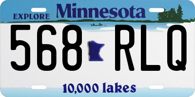 MN license plate 568RLQ