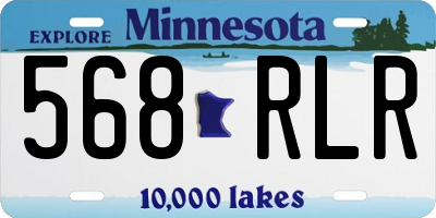 MN license plate 568RLR