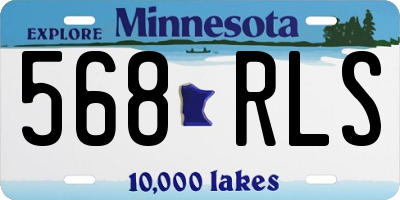 MN license plate 568RLS
