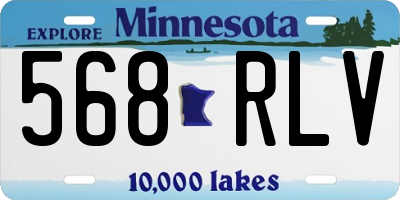 MN license plate 568RLV