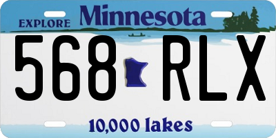 MN license plate 568RLX