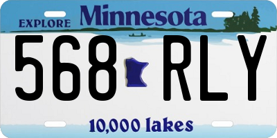 MN license plate 568RLY