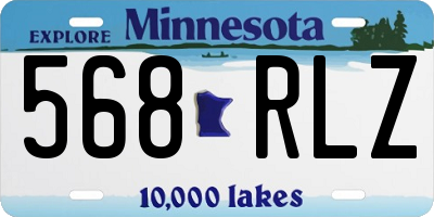 MN license plate 568RLZ