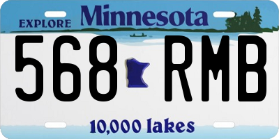 MN license plate 568RMB
