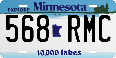 MN license plate 568RMC