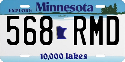 MN license plate 568RMD