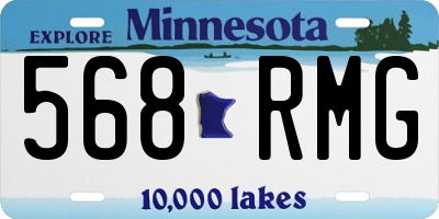 MN license plate 568RMG
