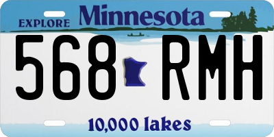 MN license plate 568RMH