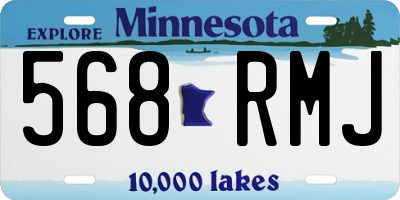 MN license plate 568RMJ