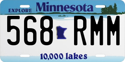 MN license plate 568RMM