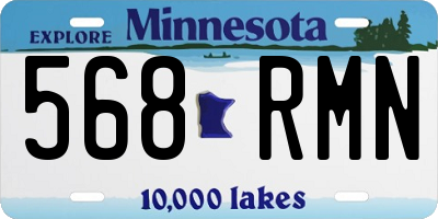 MN license plate 568RMN
