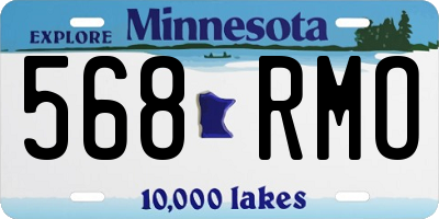 MN license plate 568RMO