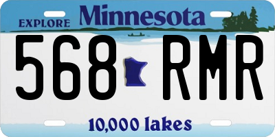 MN license plate 568RMR