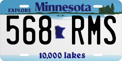 MN license plate 568RMS