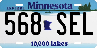 MN license plate 568SEL
