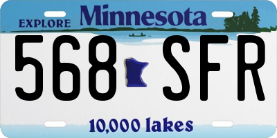 MN license plate 568SFR