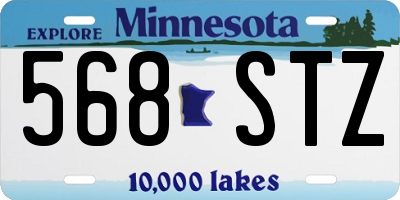 MN license plate 568STZ