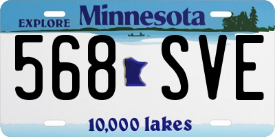 MN license plate 568SVE