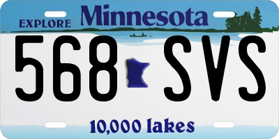 MN license plate 568SVS