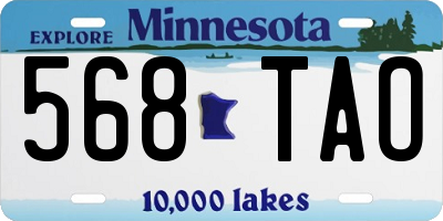 MN license plate 568TAO