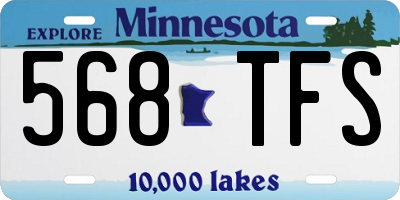 MN license plate 568TFS