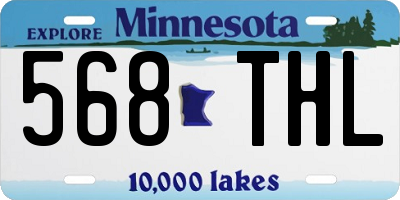 MN license plate 568THL