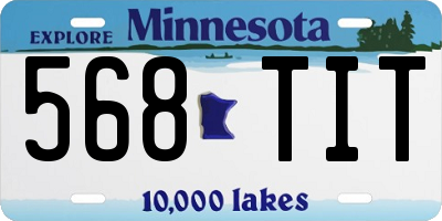 MN license plate 568TIT