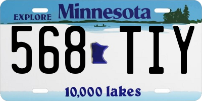 MN license plate 568TIY