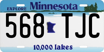 MN license plate 568TJC
