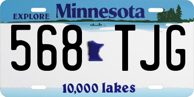 MN license plate 568TJG