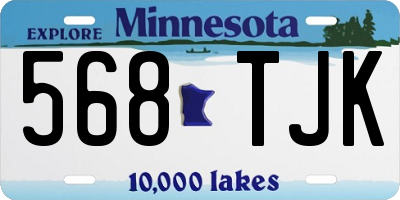 MN license plate 568TJK