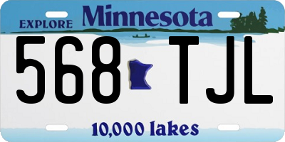 MN license plate 568TJL