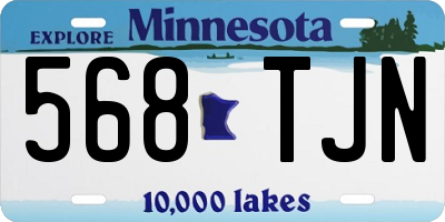 MN license plate 568TJN