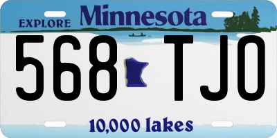 MN license plate 568TJO