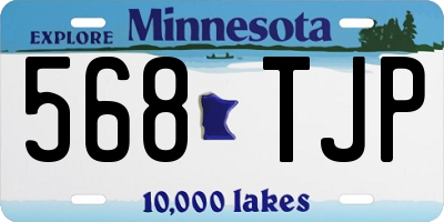 MN license plate 568TJP