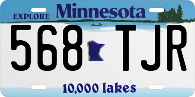 MN license plate 568TJR