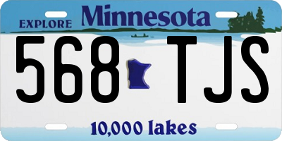 MN license plate 568TJS