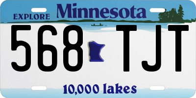 MN license plate 568TJT