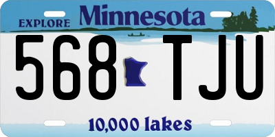 MN license plate 568TJU