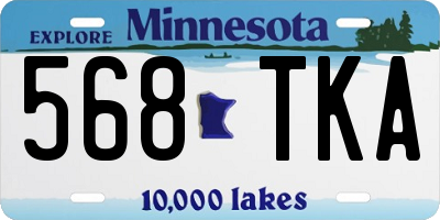 MN license plate 568TKA