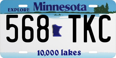 MN license plate 568TKC
