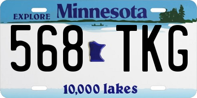 MN license plate 568TKG