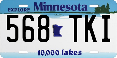 MN license plate 568TKI
