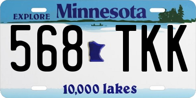 MN license plate 568TKK