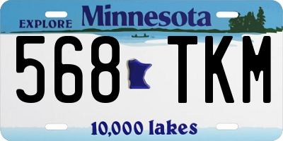 MN license plate 568TKM