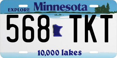 MN license plate 568TKT